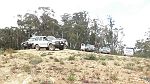 18-Zebra leads the convoy down from the helipad
